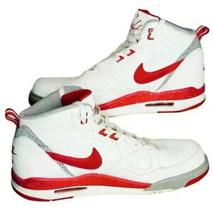Nike Flight ‘13 Mid White - University Red Men’s Size 10.5